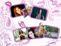 Paisley Attitude Girly photo collage design