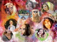 Artsy Circles Abstrakt photo collage design