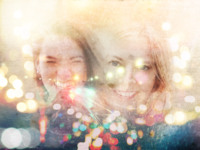 Lights Shine Bright Magic photo collage design
