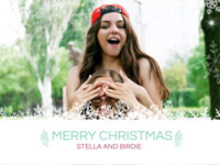 Merry Xmas Card Biglietti photo collage design