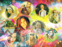 Fading Stars Abstrakt photo collage design