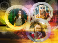 Futuristic Circles Astratto photo collage design