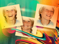 Stripes in Motion Abstrakt photo collage design
