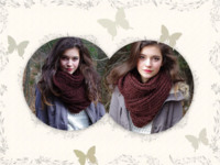 Butterfly Classic Nature photo collage design