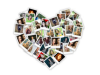 Heart Shaped Stack Love photo collage design