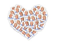 Heart Shaped Stack Amore photo collage design
