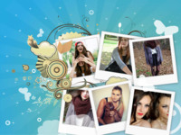 Blue Wonder Natureza photo collage design