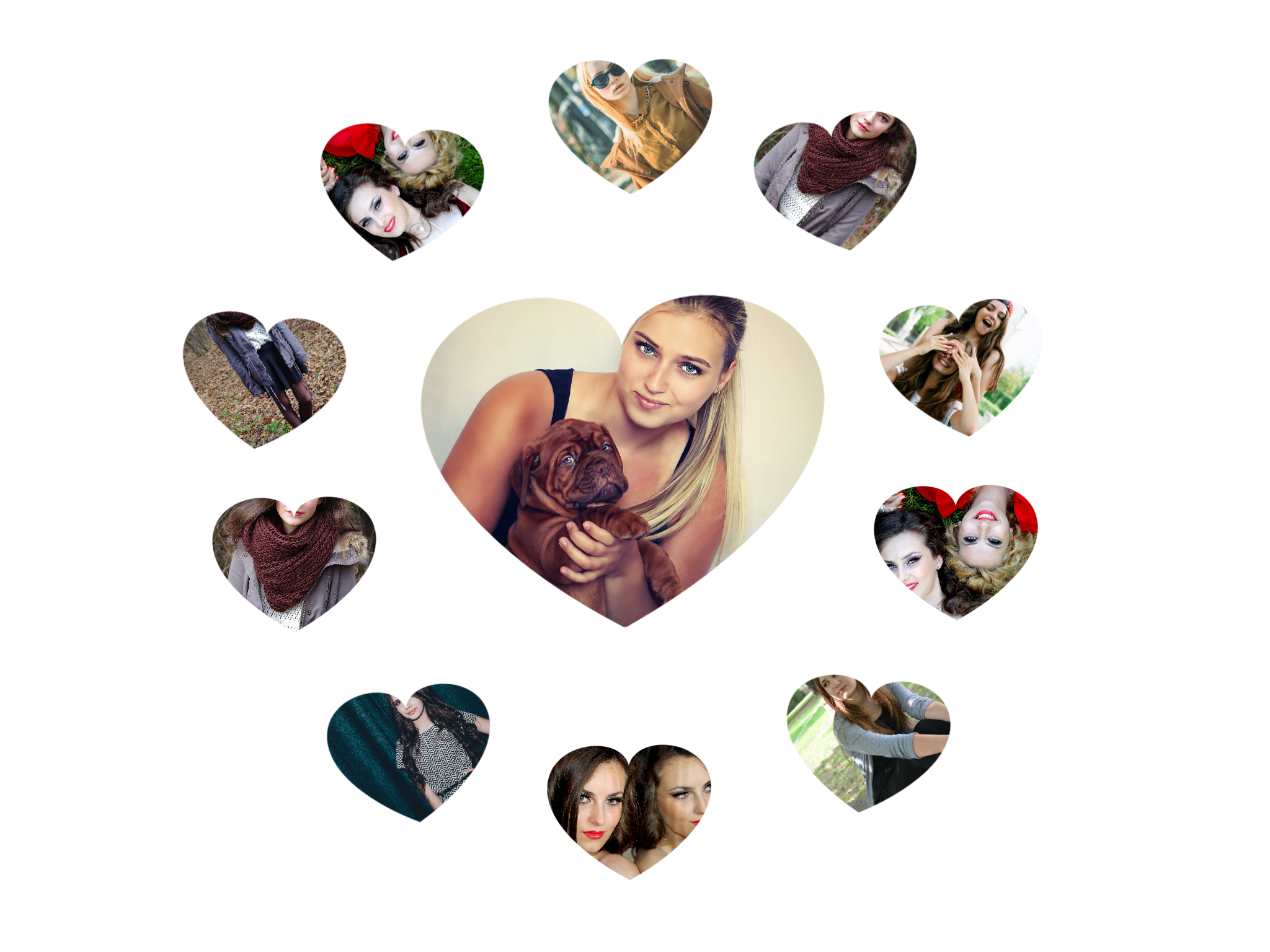 Circle of love Collage - Basic | Photovisi