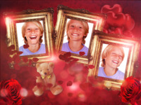 Hearts And Roses Tình yêu photo collage design