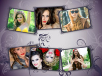 Purple Persuasion Organic photo collage design