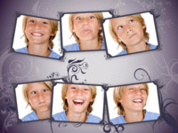 Purple Persuasion Organico photo collage design