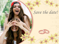 Save the Date Weddings photo collage design