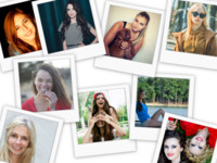 Vintage Colors Effects photo collage design