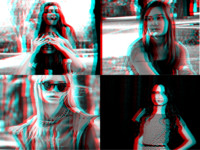 Stereo Blur Stacked Effects photo collage design