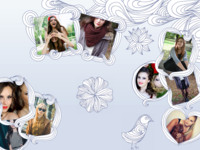 Flights of Fancy Hand Drawn photo collage design