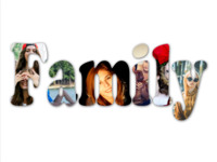 Family Collage Words photo collage design