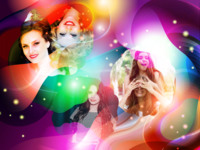 Disco Stars Abstrakt photo collage design