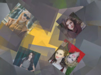 Square collage Abstrakt photo collage design