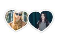 Two Hearts and It's Love Love photo collage design