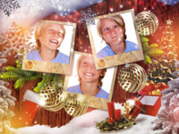 Christmas all around! Vacanze photo collage design