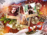 Christmas all around! Vacanze photo collage design