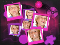 Pink Frenzy Abstrakt photo collage design