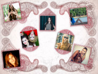 Paisley Frames Organic photo collage design