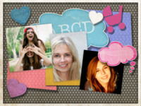 Construction Paper Love Congratulations photo collage design