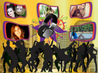 Music People Spaß photo collage design
