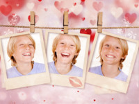 Love On A Line Tình yêu photo collage design