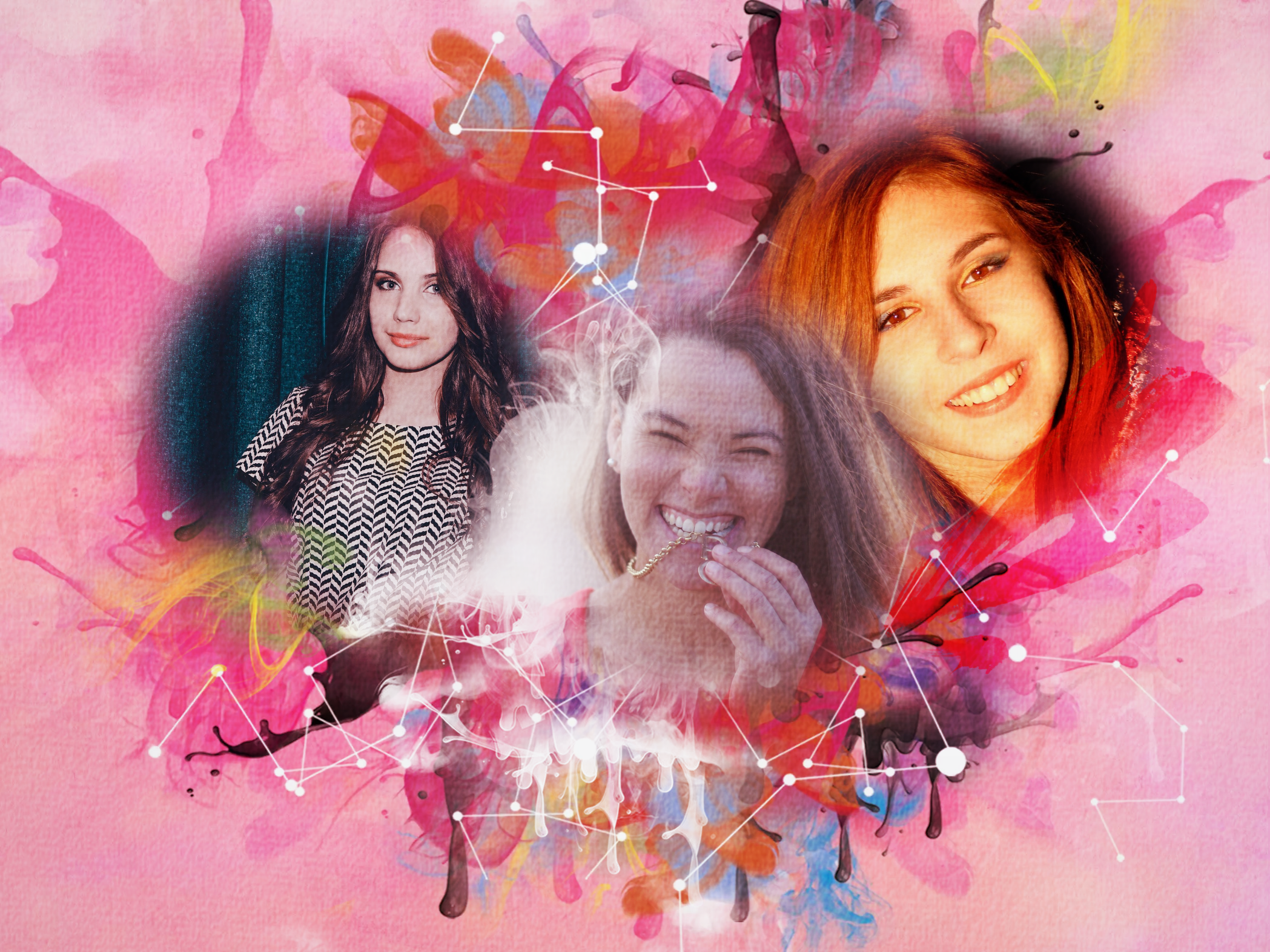 Pink Forms Collage - Girly | Photovisi