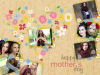 Mothers Day Flowers Holidays photo collage design