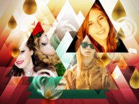 Triangular Motions Astratto photo collage design