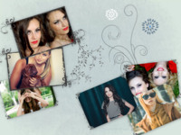 Blue Burst Memories Natureza photo collage design