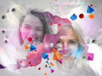 Geometric Genius Astratto photo collage design