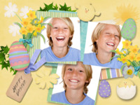 Easter Scrapbook Kì nghỉ photo collage design
