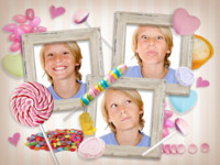 Sweet Tooth Per ragazze photo collage design