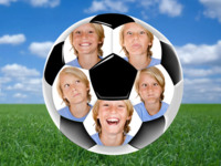 Football World Sports photo collage design