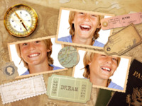 Tickets to Dream Organic photo collage design