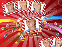 Christmas Time Vacanze photo collage design