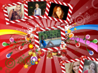 Christmas Time Vacanze photo collage design