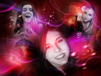 Swirling Nebulae Magic photo collage design