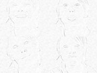 Beveled Outlines Effekte photo collage design