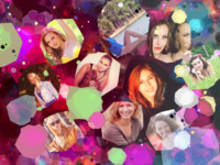 Colorfull Fun Abstrakt photo collage design