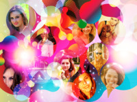 Strokes and fun Abstrakt photo collage design