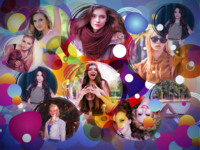 Color Blobs Abstract photo collage design