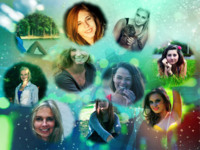 Stars and shines Abstrakt photo collage design