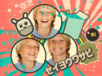 Japanese Pop Fun photo collage design