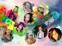 Circle Of Friends Astratto photo collage design