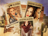 Who Shot The Sheriff Fun photo collage design